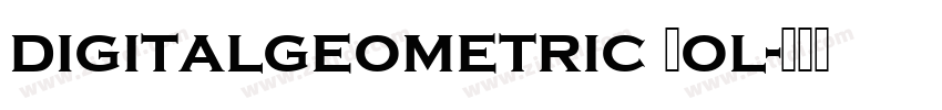 digitalgeometric Bol字体转换